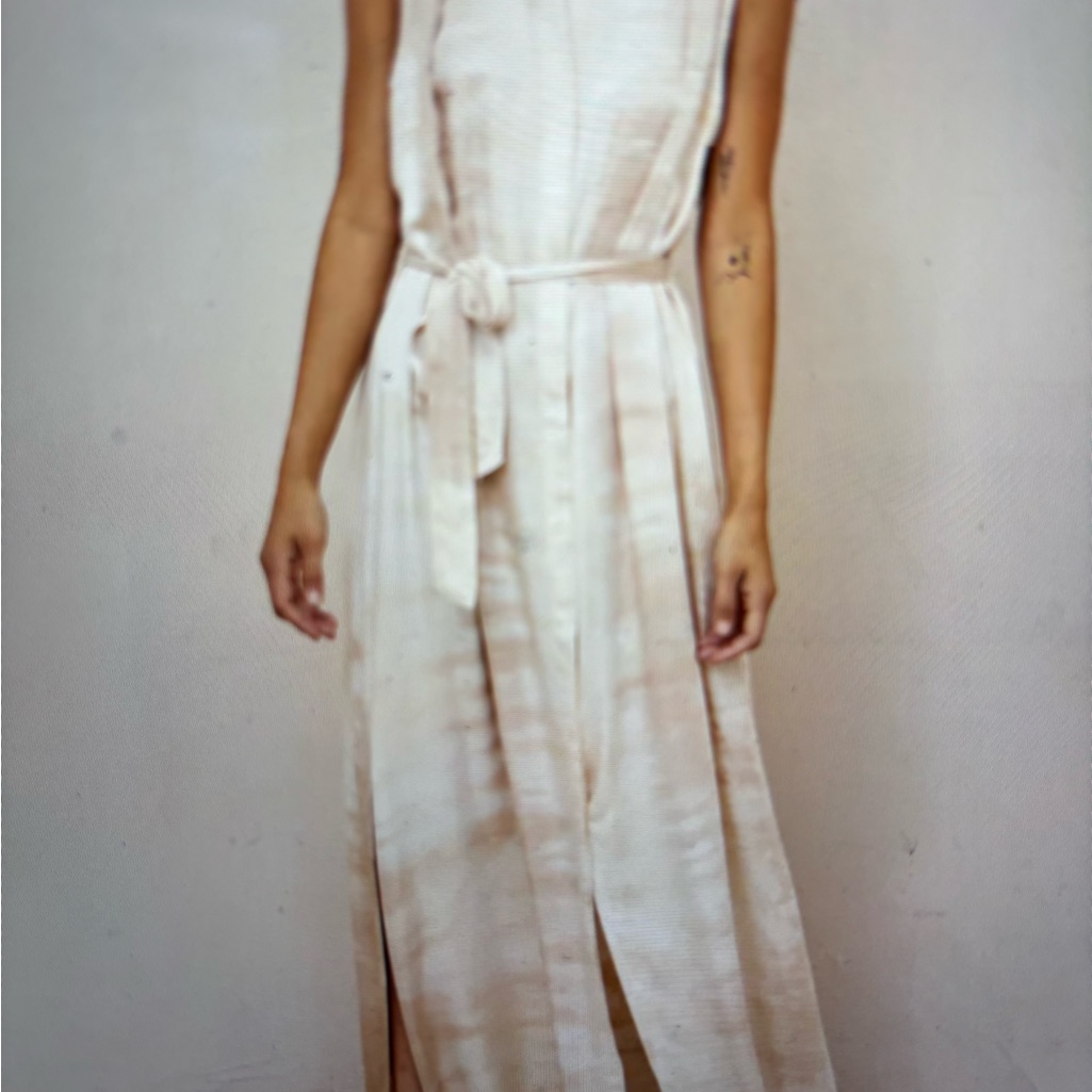 Nwt! Bella Dahl Side Slit Maxi Dress - Dune Dye (Large)